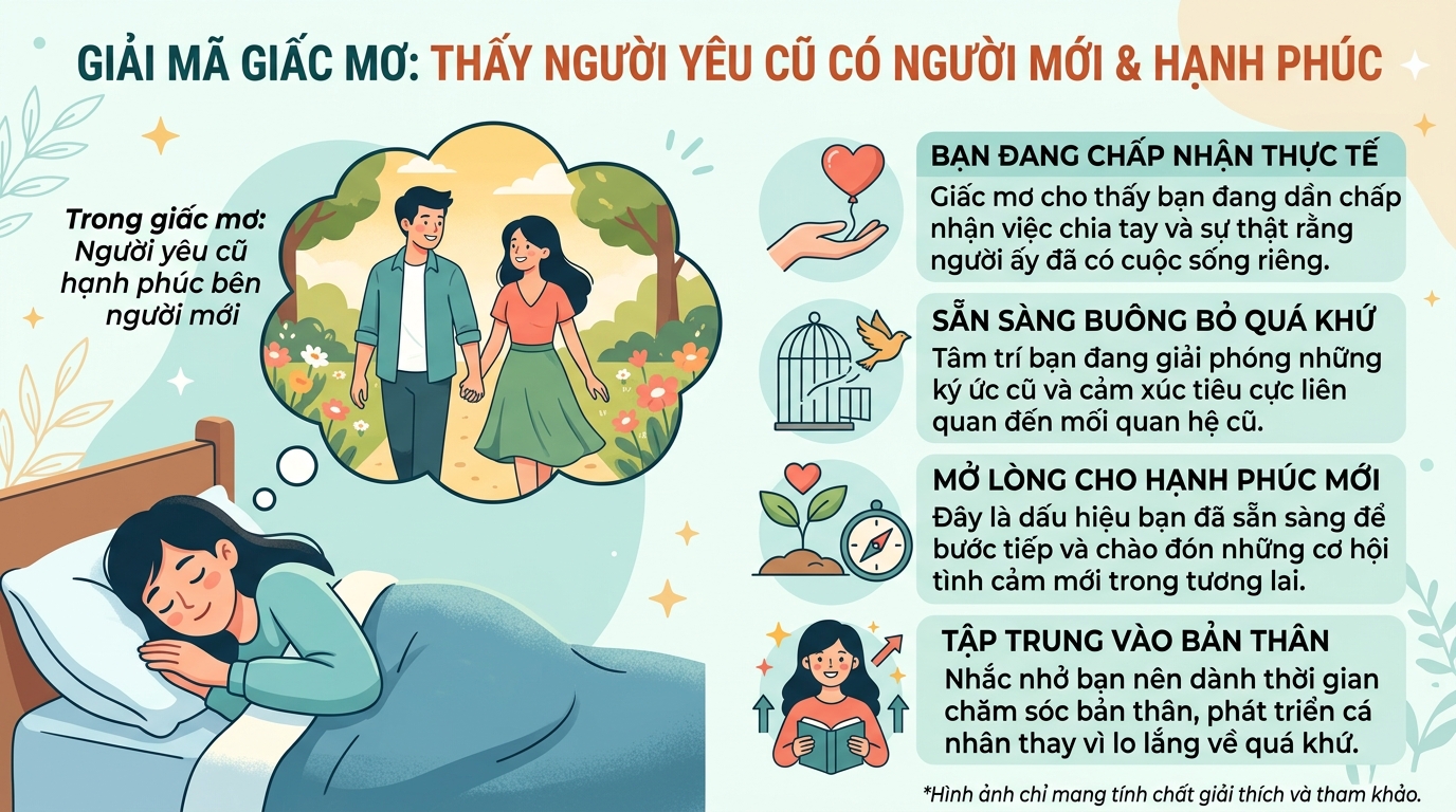 Giải mã điềm báo nằm mơ thấy người yêu cũ có người mới, hạnh phúc bên người mới