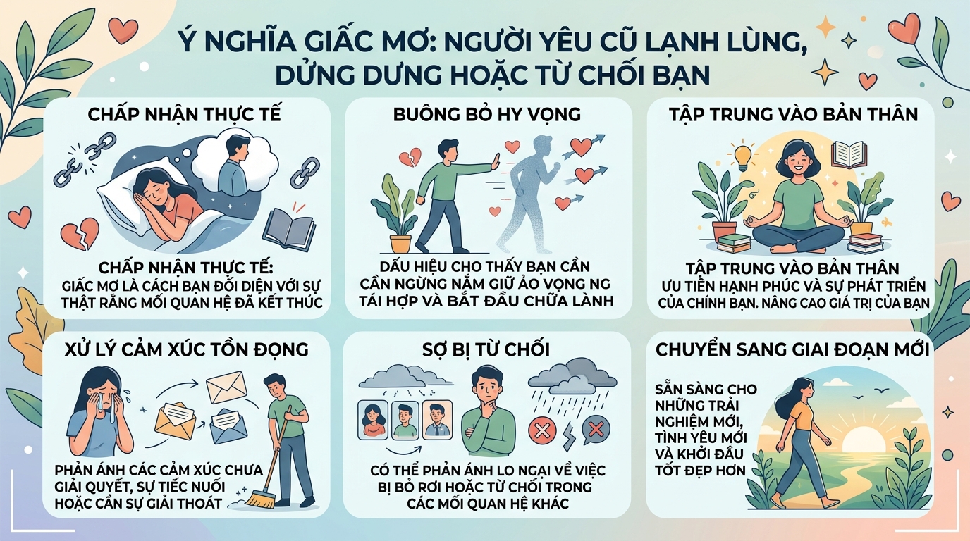 Ý nghĩa giấc mơ thấy người yêu cũ lạnh nhạt, thờ ơ, từ chối mình