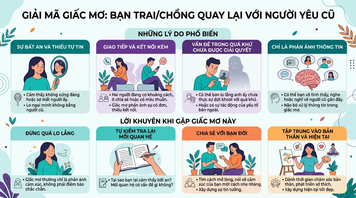 Giải mã điềm báo mơ thấy người yêu hiện tại, chồng quay lại với người yêu cũ