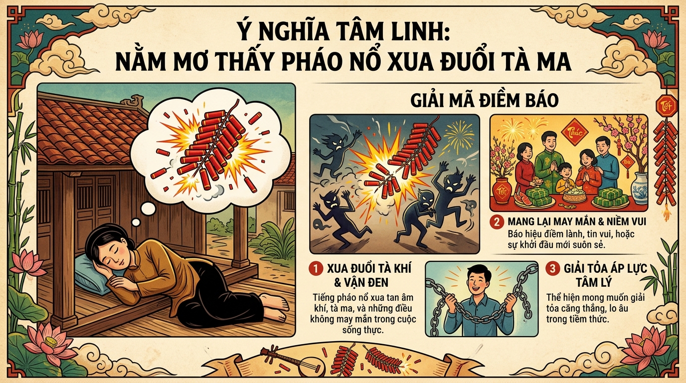 Điềm báo bùng nổ tài chính khi nằm mơ thấy pháo hoa