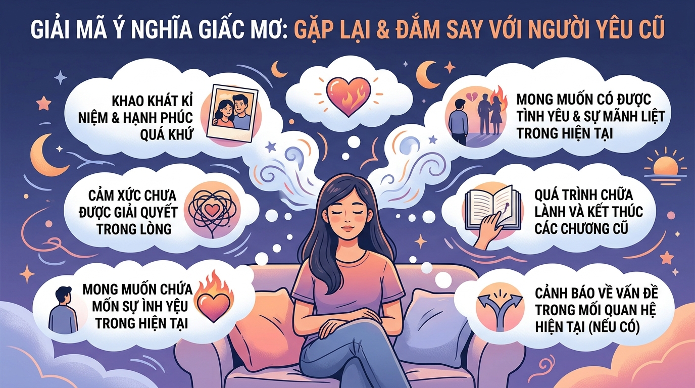 Giải mã điềm báo nằm mơ thấy quay lại với người yêu cũ mặn nồng
