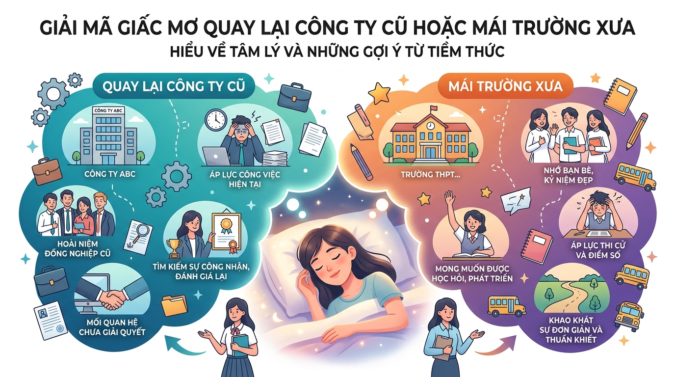 Giải mã mơ thấy quay lại công ty cũ làm việc, quay lại thời đi học