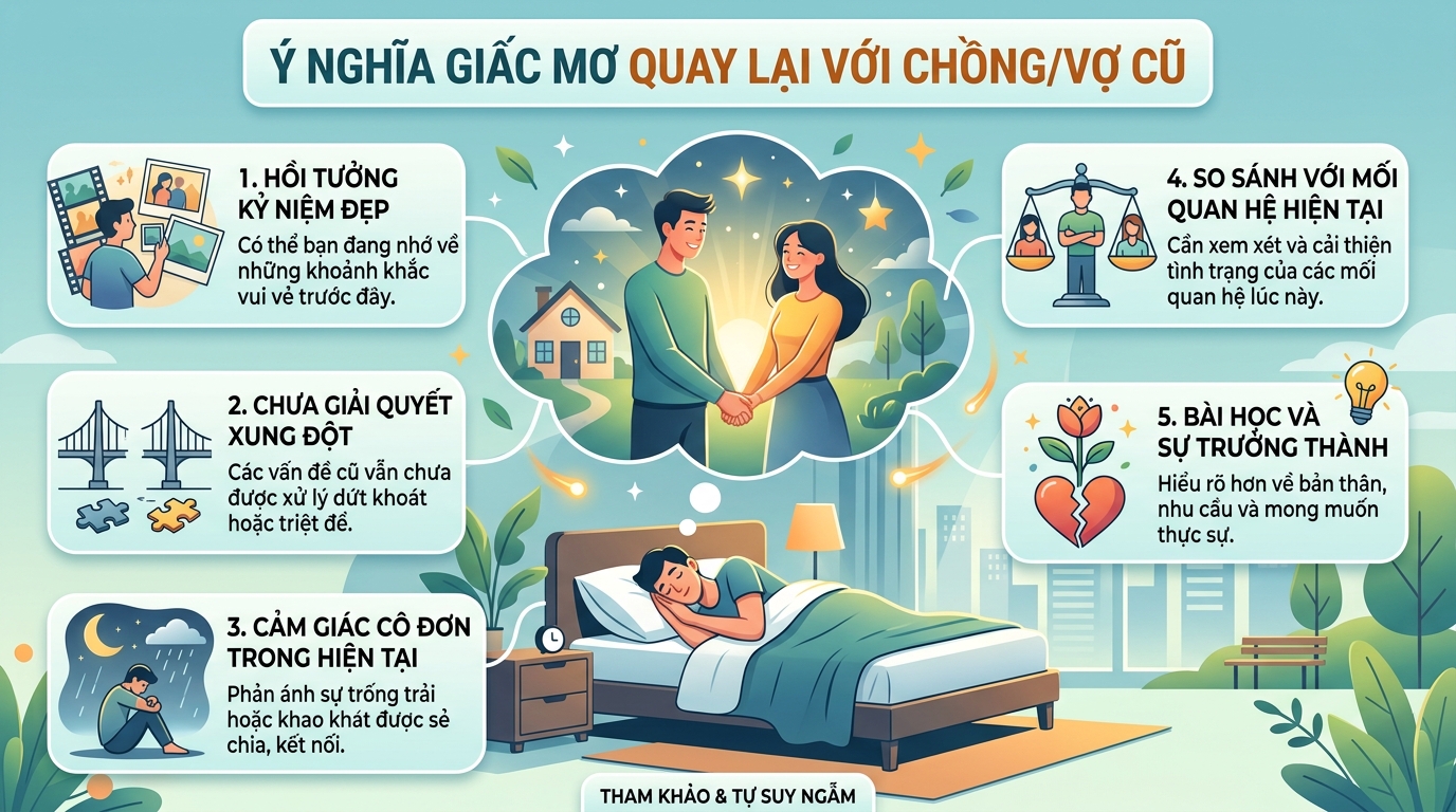 Ý nghĩa giấc mơ thấy quay lại với chồng cũ, vợ cũ