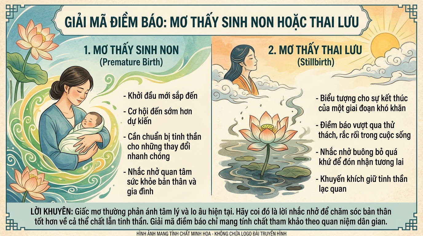 Giải mã điềm báo nằm mơ thấy sinh non, sinh con bị chết