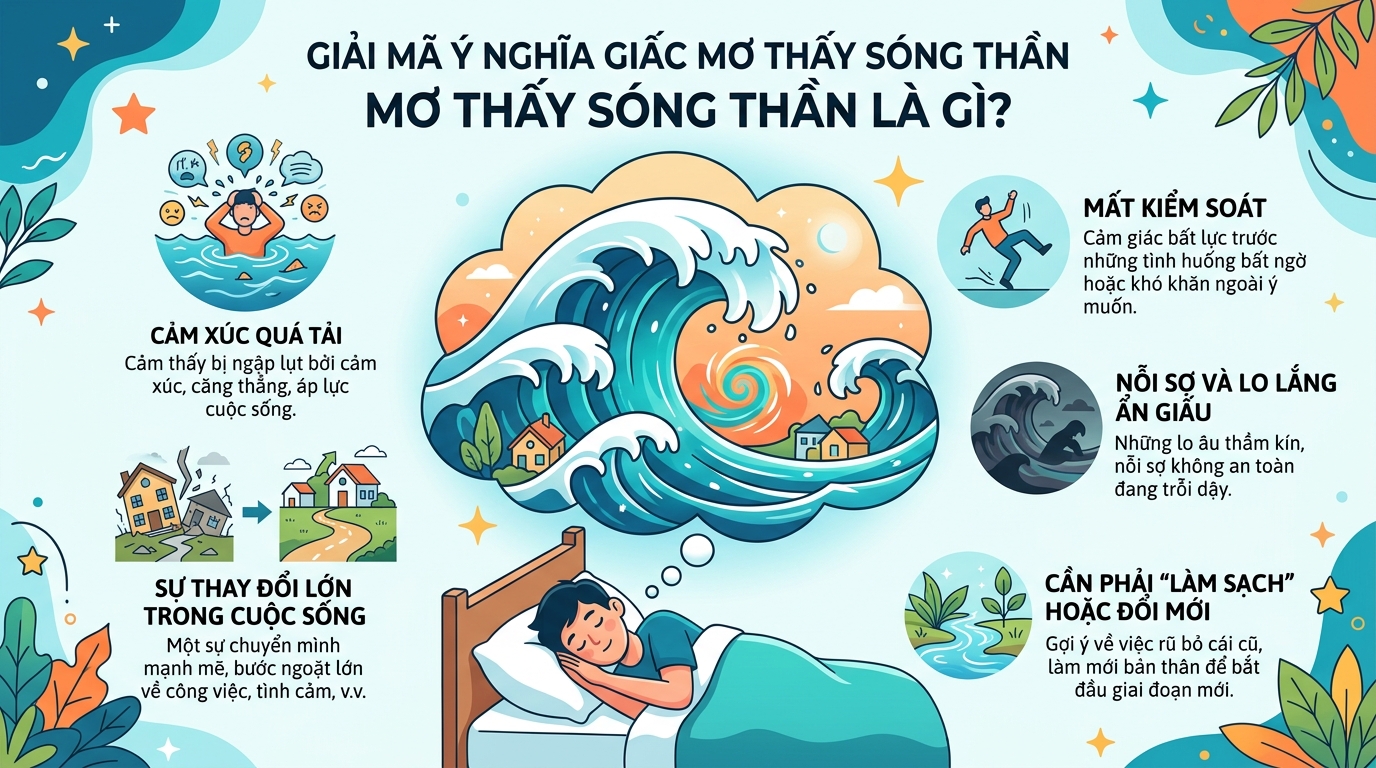 Giải mã điềm báo nằm mơ thấy sóng thần, sóng thần là điềm gì