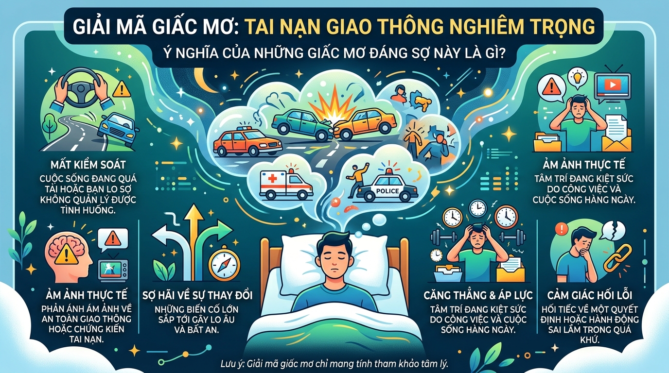 Giải mã nằm mơ thấy tai nạn giao thông chết người