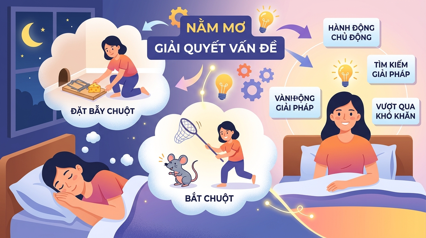 Ngủ mơ thấy bắt chuột, đi bẫy chuột mang ý nghĩa chủ động giải quyết vấn đề