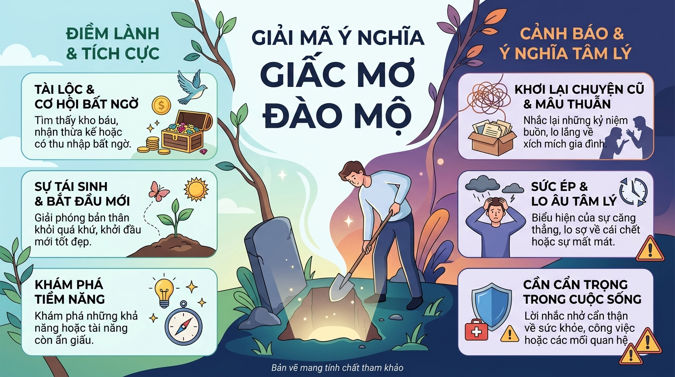Giải mã nằm mơ thấy bốc mộ, đào mộ người chết là điềm gì