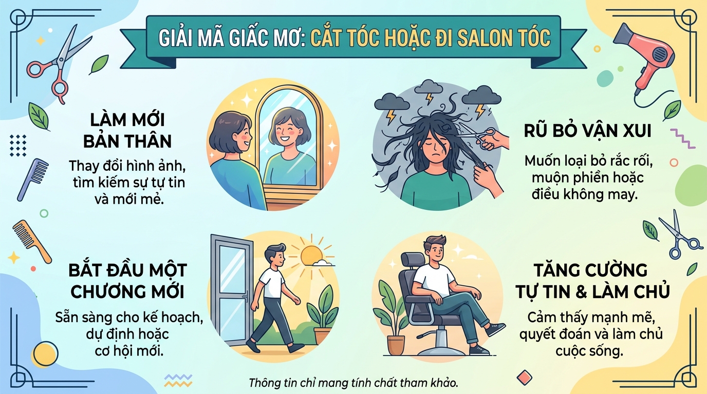 Ý nghĩa giấc mơ cắt tóc, hớt tóc, đi làm tóc