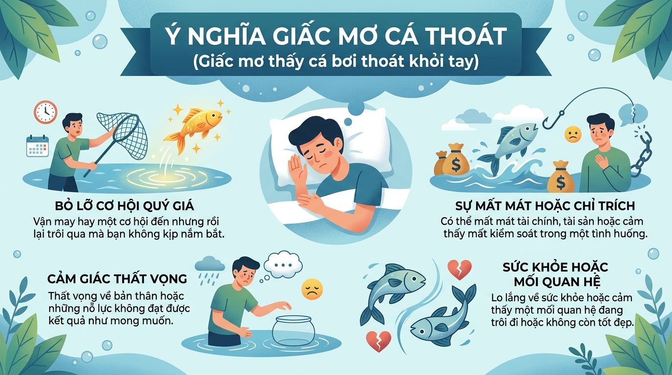 Ý nghĩa giấc mơ câu cá bị tuột
