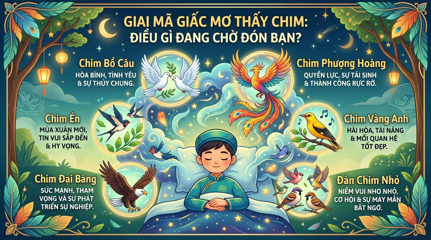 Giải mã giấc mơ thấy chim toàn tập là điềm báo gì