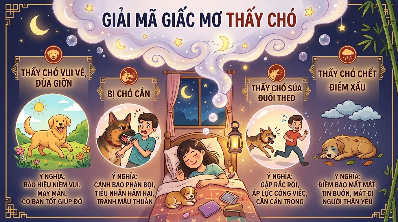 Giải mã giấc mơ thấy chó là điềm báo gì