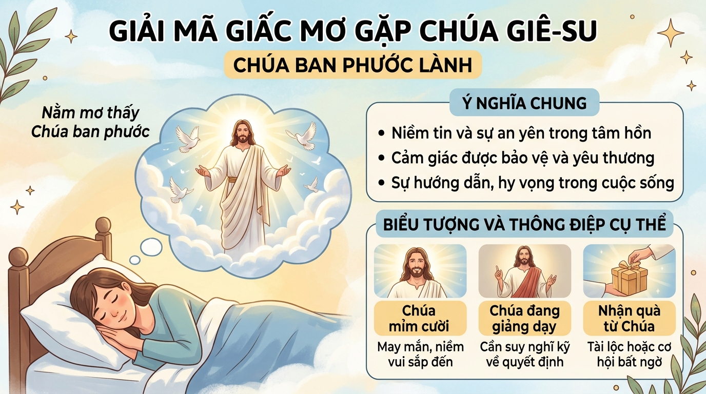 Giải mã điềm báo nằm mơ thấy chúa giêsu, đức chúa trời ban phước