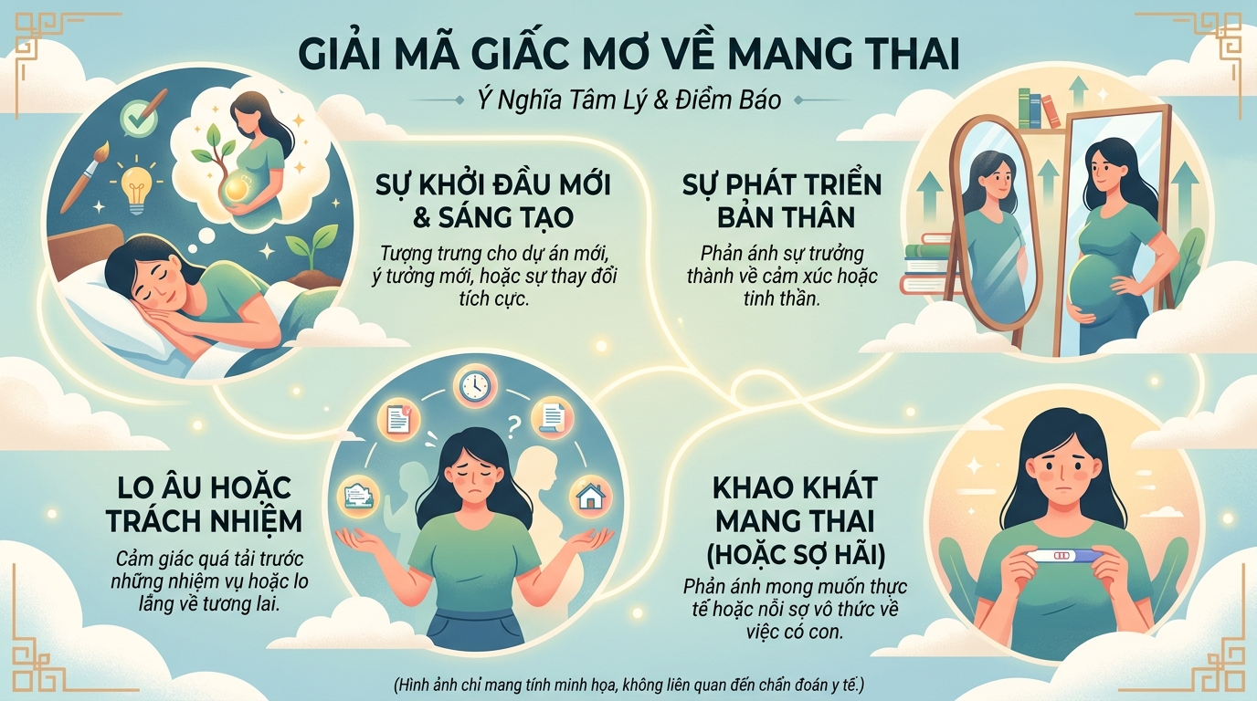 Giải mã giấc mơ có thai có bầu toàn tập là điềm báo gì