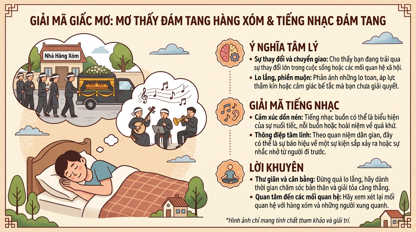 Giải mã hiện tượng nằm mơ thấy đám ma hàng xóm, kèn đám ma