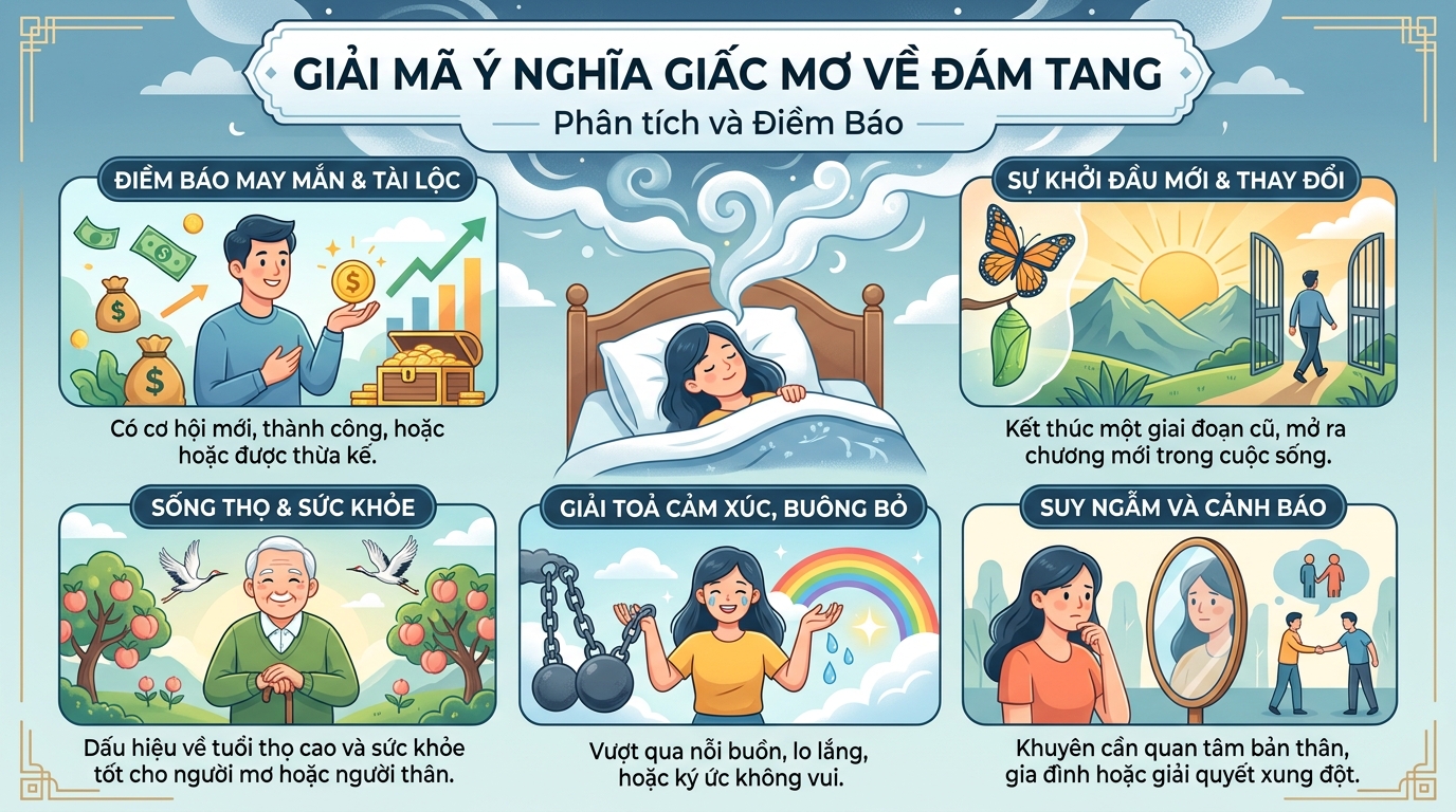 Ý nghĩa giấc mơ thấy đám ma, đám tang