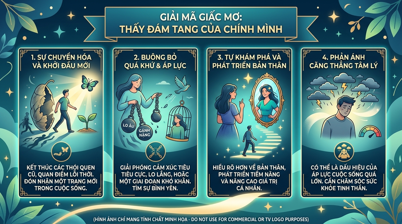 Ý nghĩa giấc mơ thấy đám tang của chính mình, mình đi đám tang mình