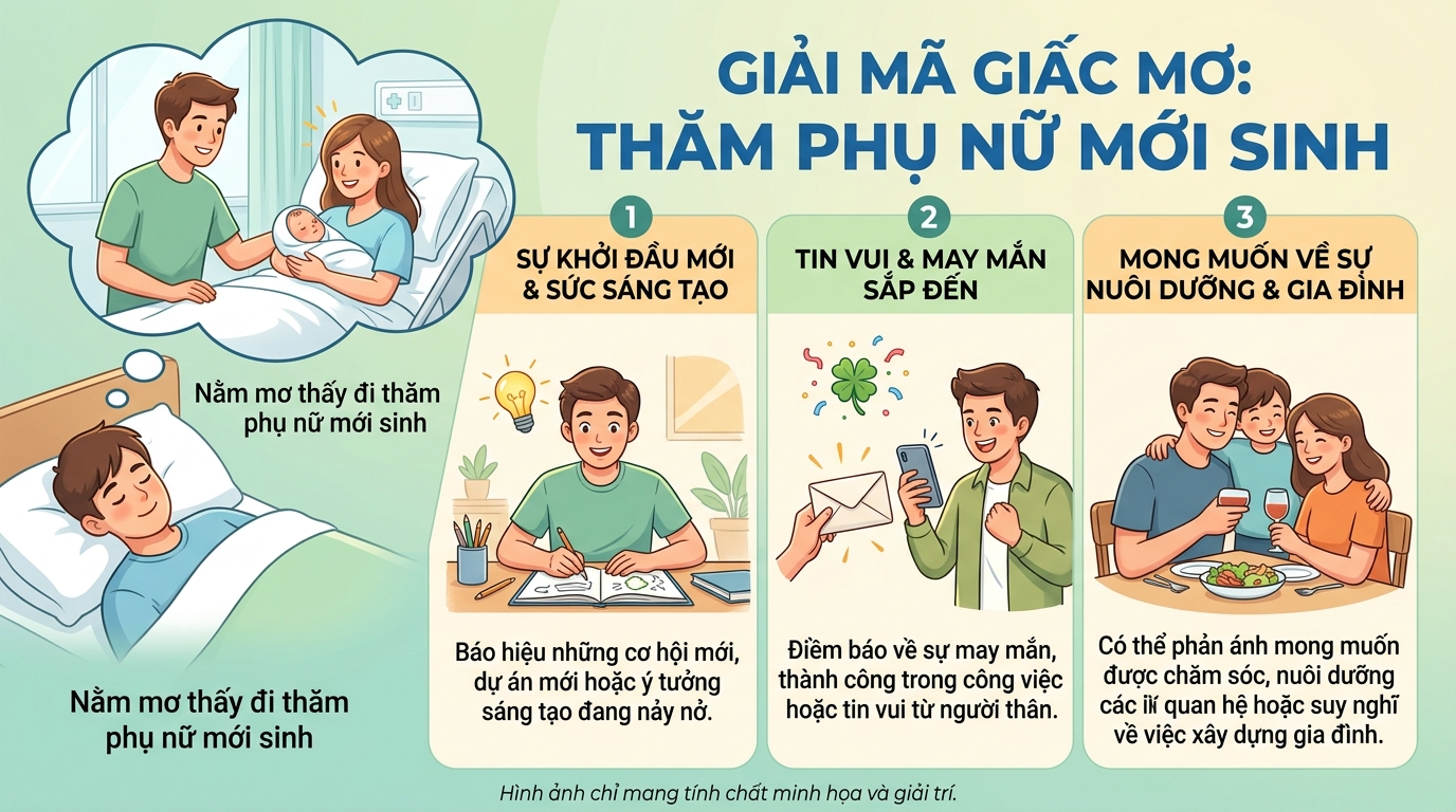Giải mã nằm mơ thấy đi thăm bà đẻ
