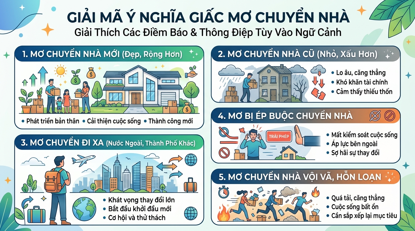 Giải mã điềm báo nằm mơ thấy dọn nhà đi nơi khác, chuyển nhà