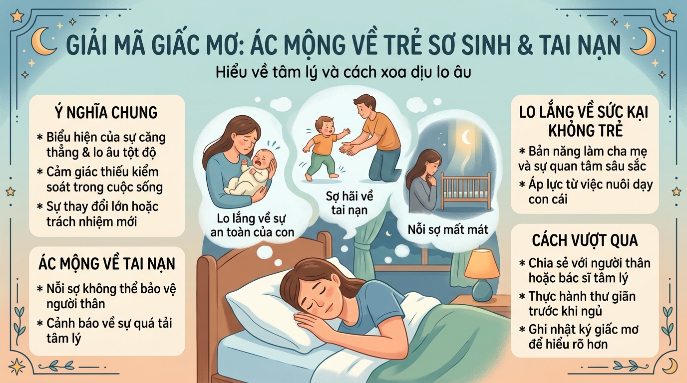Giải mã ác mộng em bé chết, vong nhi, tai nạn