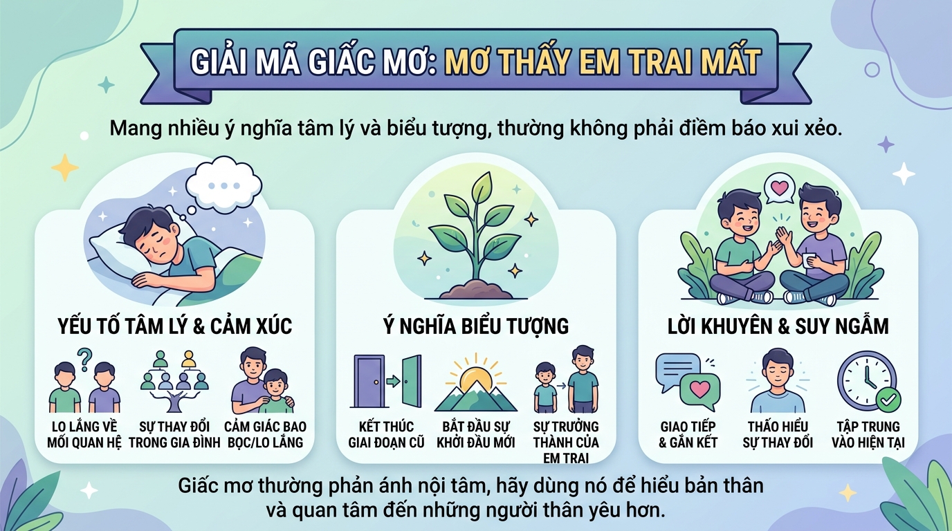 Giải mã điềm báo nằm mơ thấy em trai chết, em trai mất là điềm gì