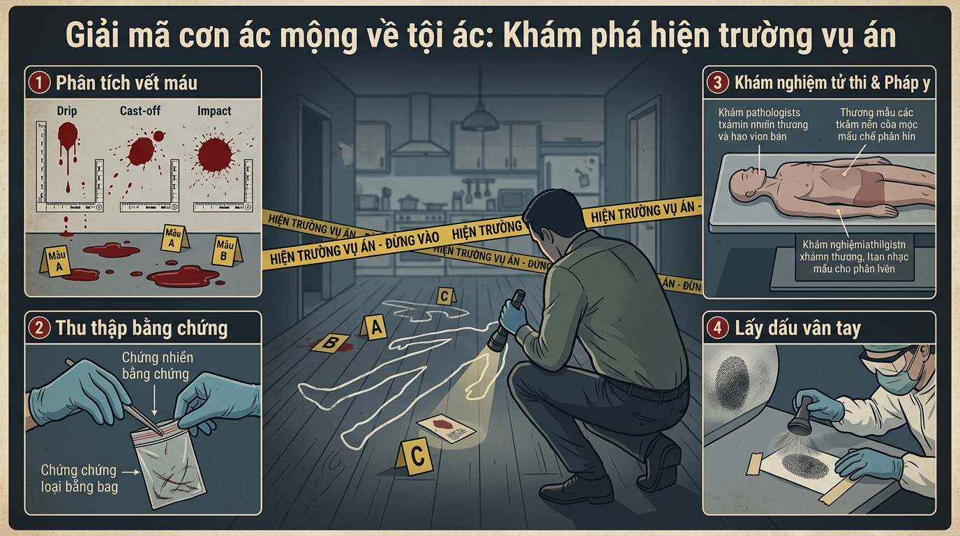 Giải mã ác mộng giết người có máu, xác chết và vũng máu