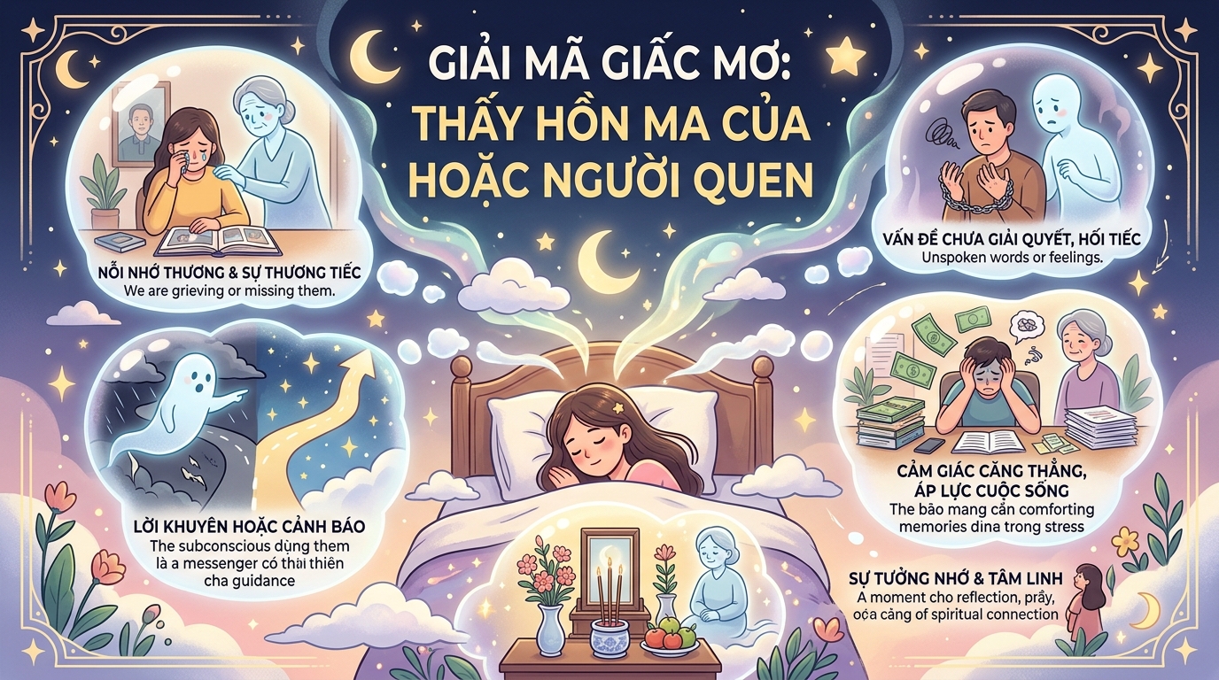 Giải mã mơ thấy hồn ma người thân, người quen