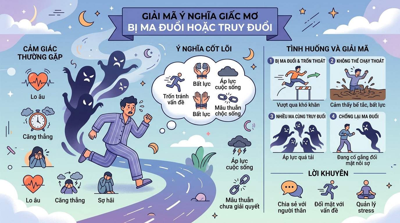 Giải mã điềm báo nằm mơ thấy ma rượt đuổi, ma dí