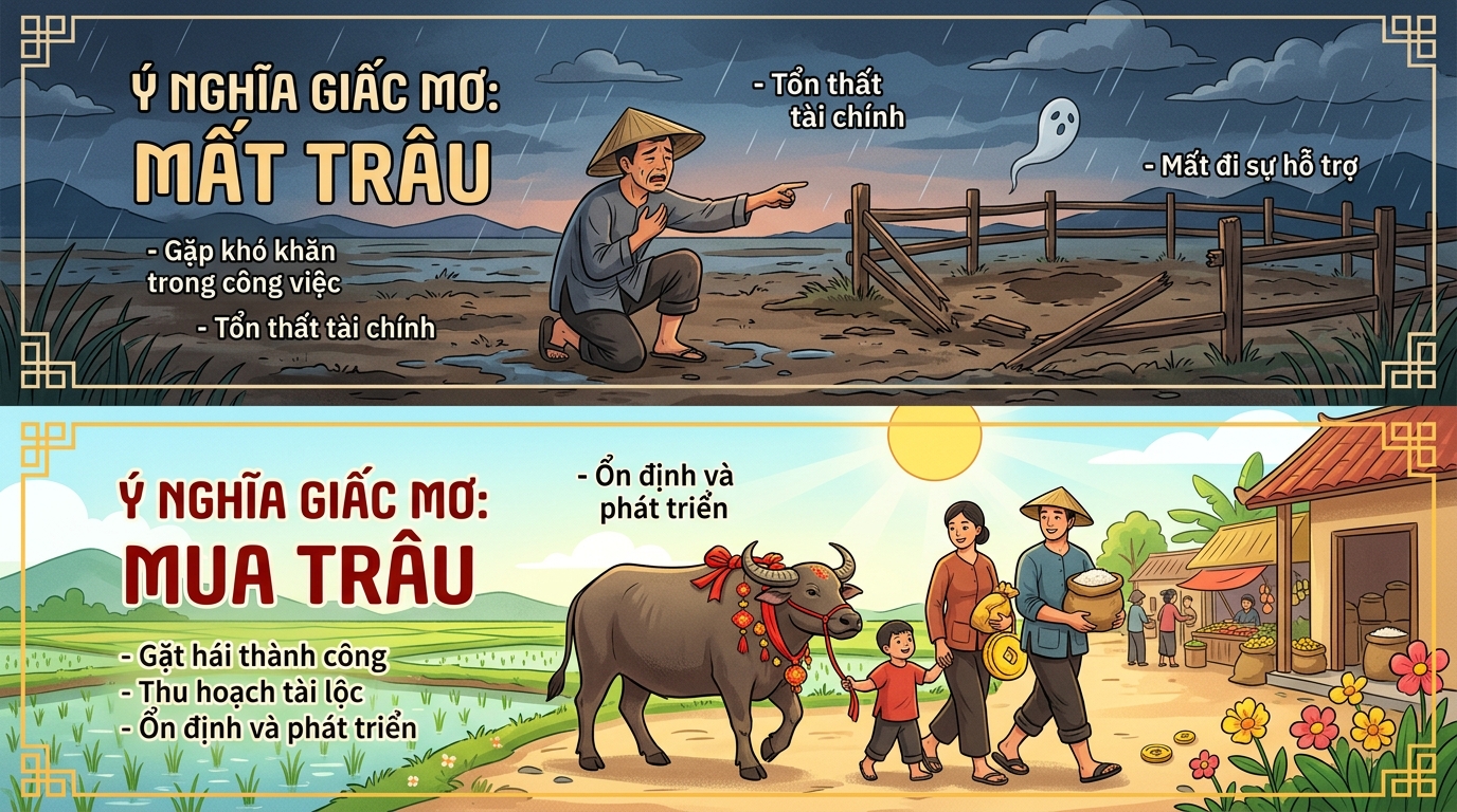 Ý nghĩa giấc mơ thấy mất trâu, mua trâu