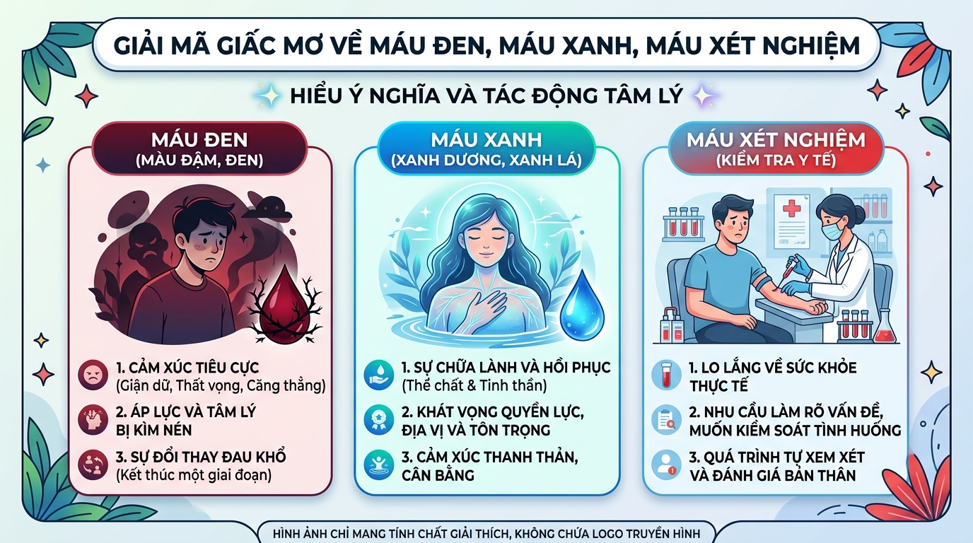 Giải mã hiện tượng mơ thấy máu đen, máu xanh, lấy máu xét nghiệm