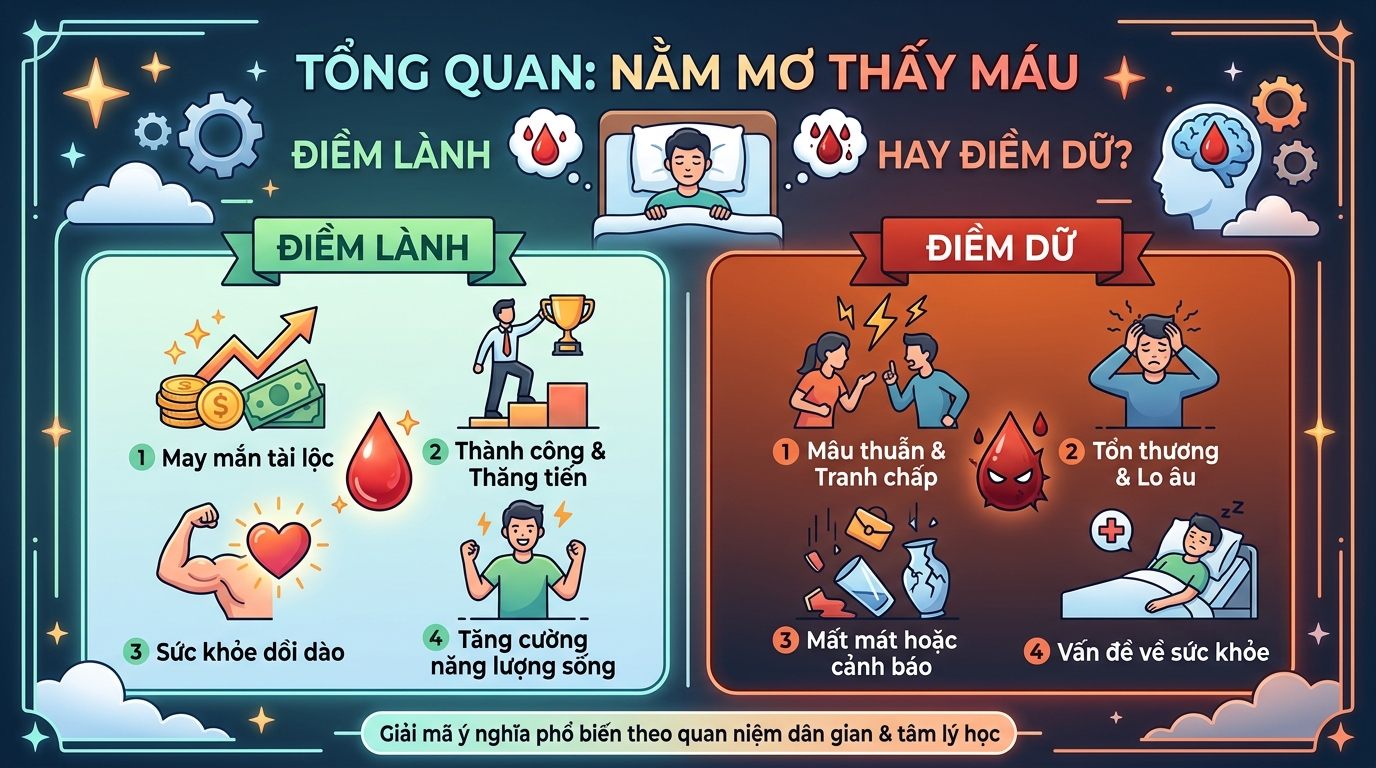 Giải mã tổng quan giấc mơ thấy máu là điềm lành hay dữ