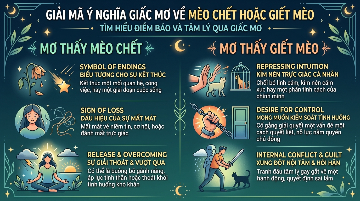 Giải mã điềm báo mơ thấy mèo chết, đập chết mèo