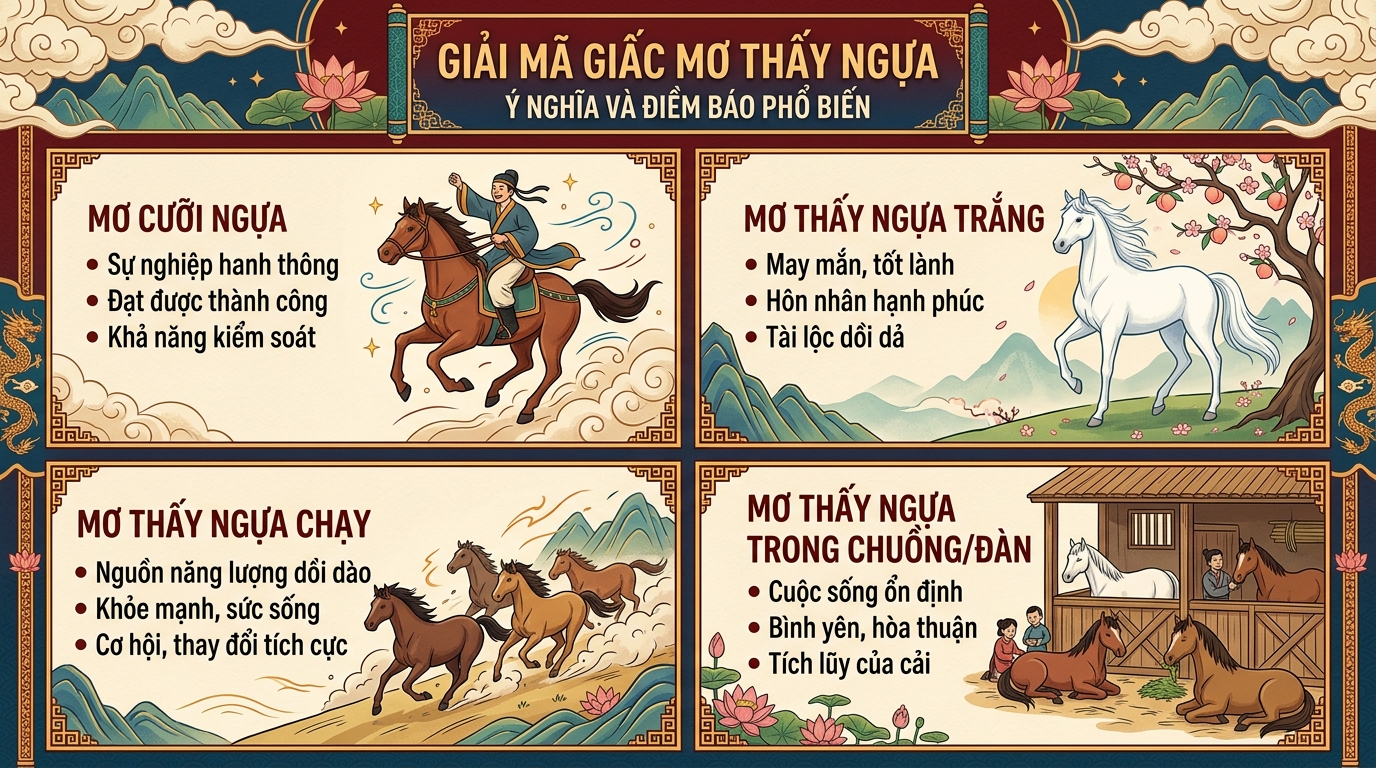 Giải mã giấc mơ thấy ngựa là điềm báo gì