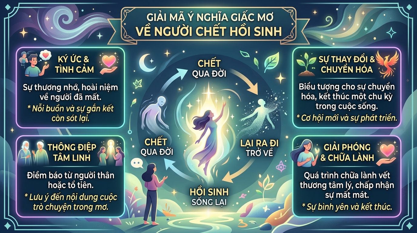 Giải mã điềm báo nằm mơ thấy người chết sống lại, chết đi sống lại