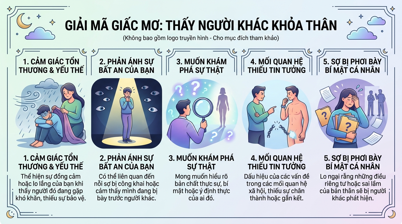 Ý nghĩa giấc mơ thấy người khác ở truồng