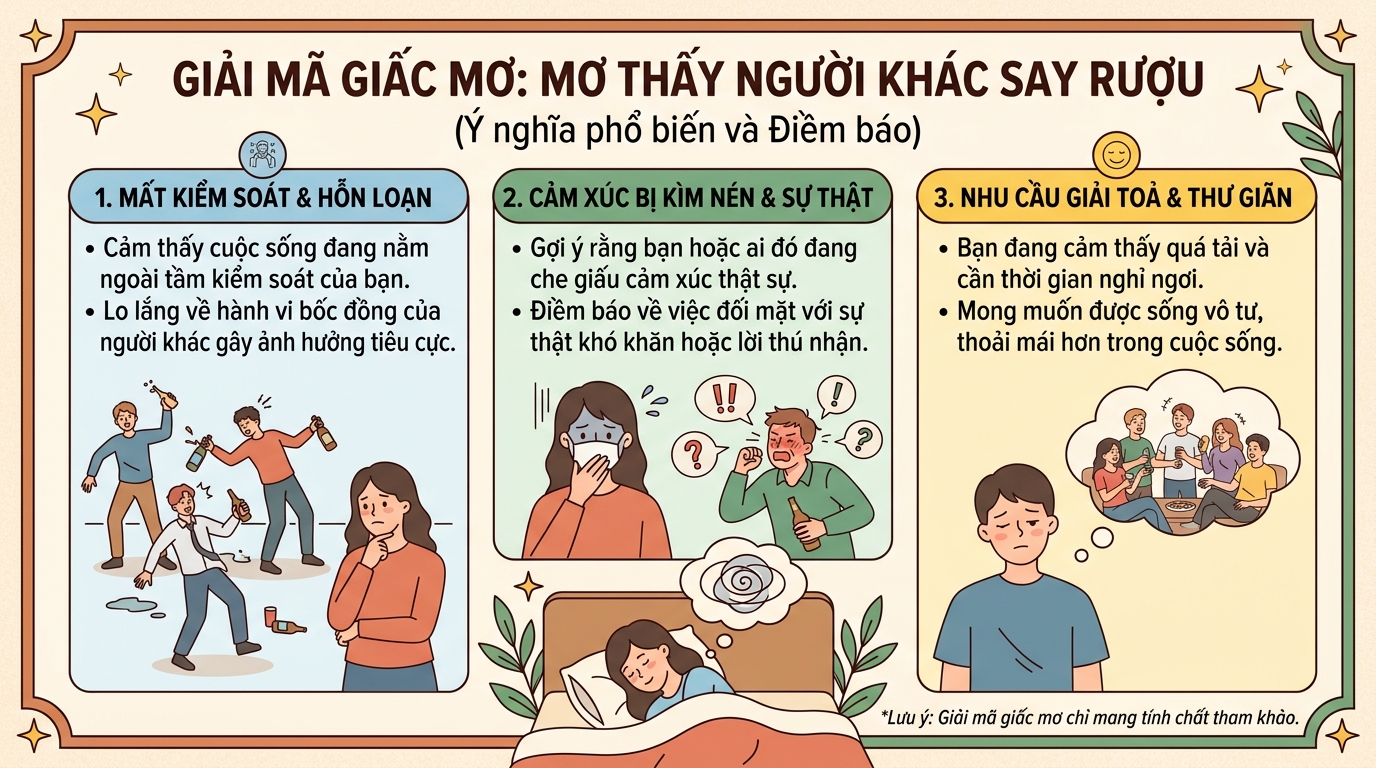 Ý nghĩa giấc mơ thấy người say rượu, người khác say xỉn