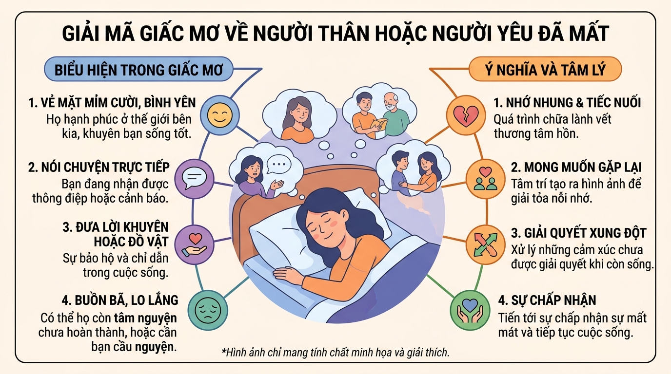 Giải mã giấc mơ thấy người thân, người yêu qua đời