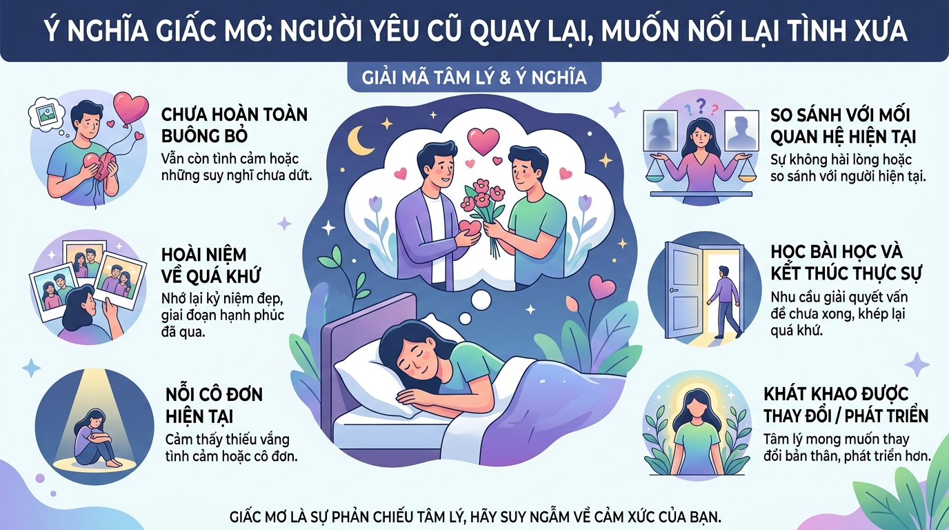 Giải mã điềm báo nằm mơ thấy người yêu cũ quay lại, muốn quay lại