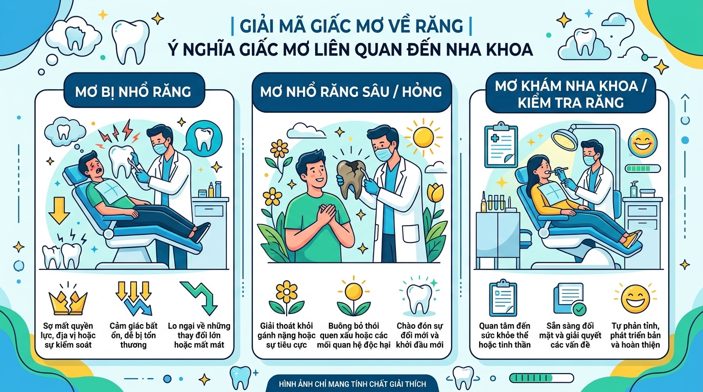Ý nghĩa giấc mơ đi nhổ răng, nhổ răng sâu, khám răng