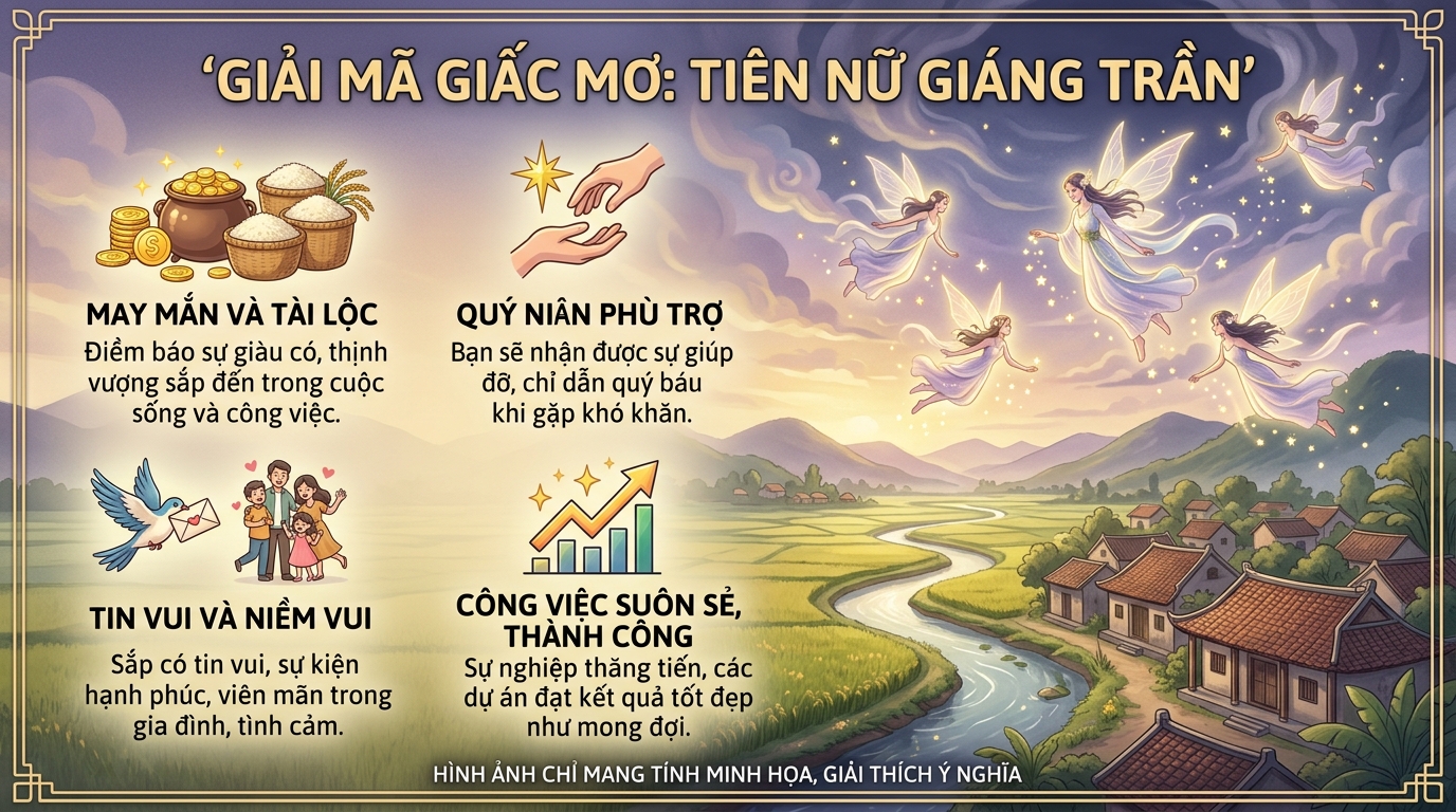 Ý nghĩa giấc mơ thấy tiên ông, bà tiên giáng trần