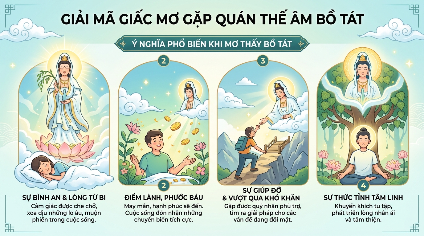 Giải mã nằm mơ thấy phật quan âm bồ tát, phật bà