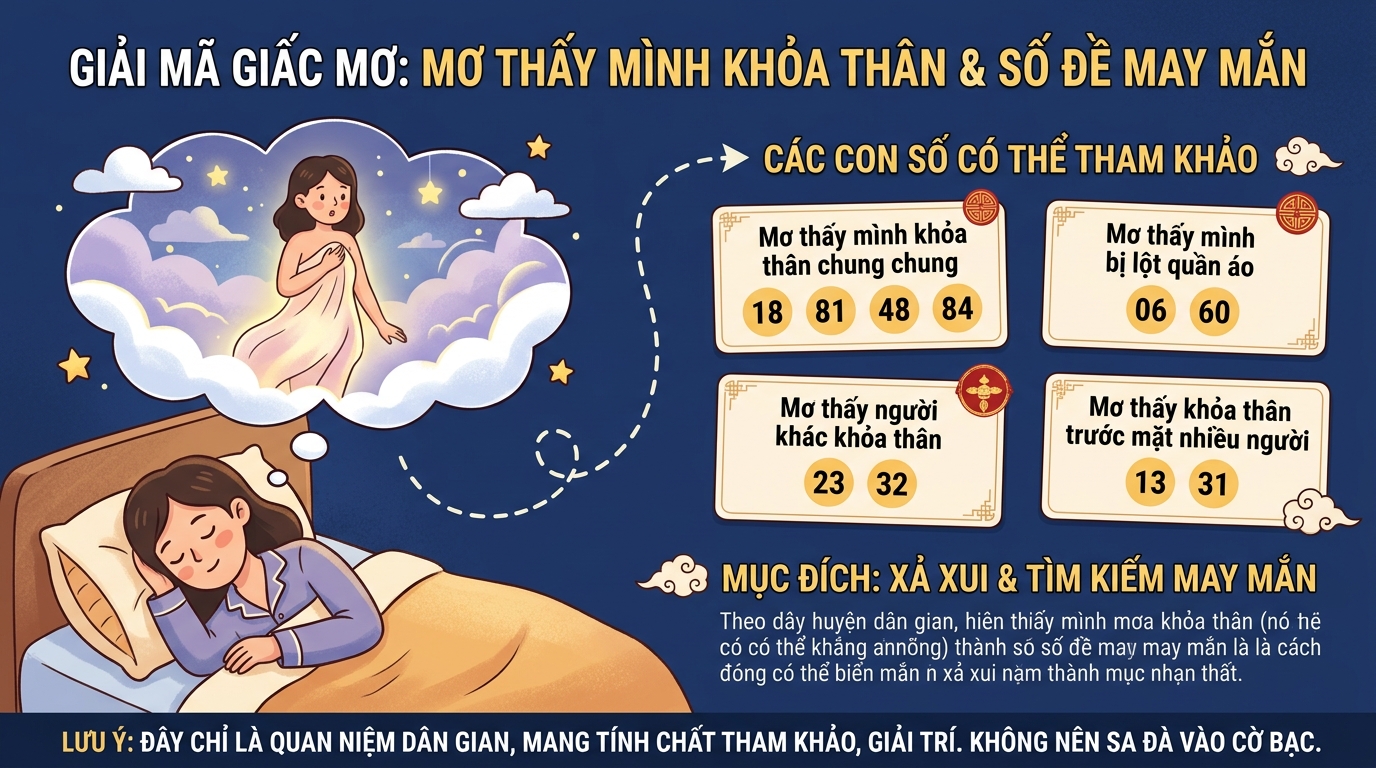 Giải mã nằm mơ thấy phụ nữ ở truồng