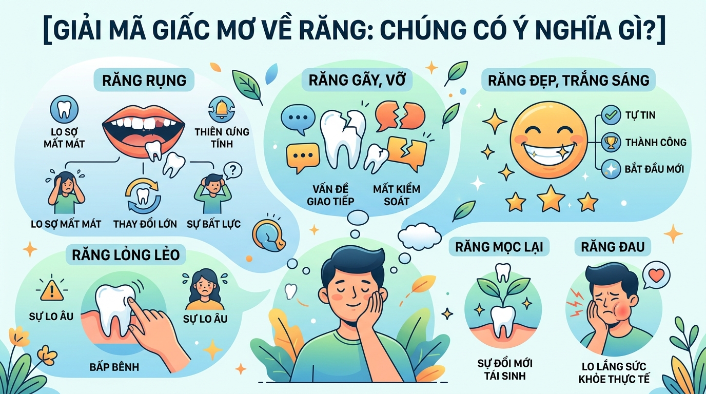Giải mã giấc mơ thấy răng toàn tập là điềm báo gì