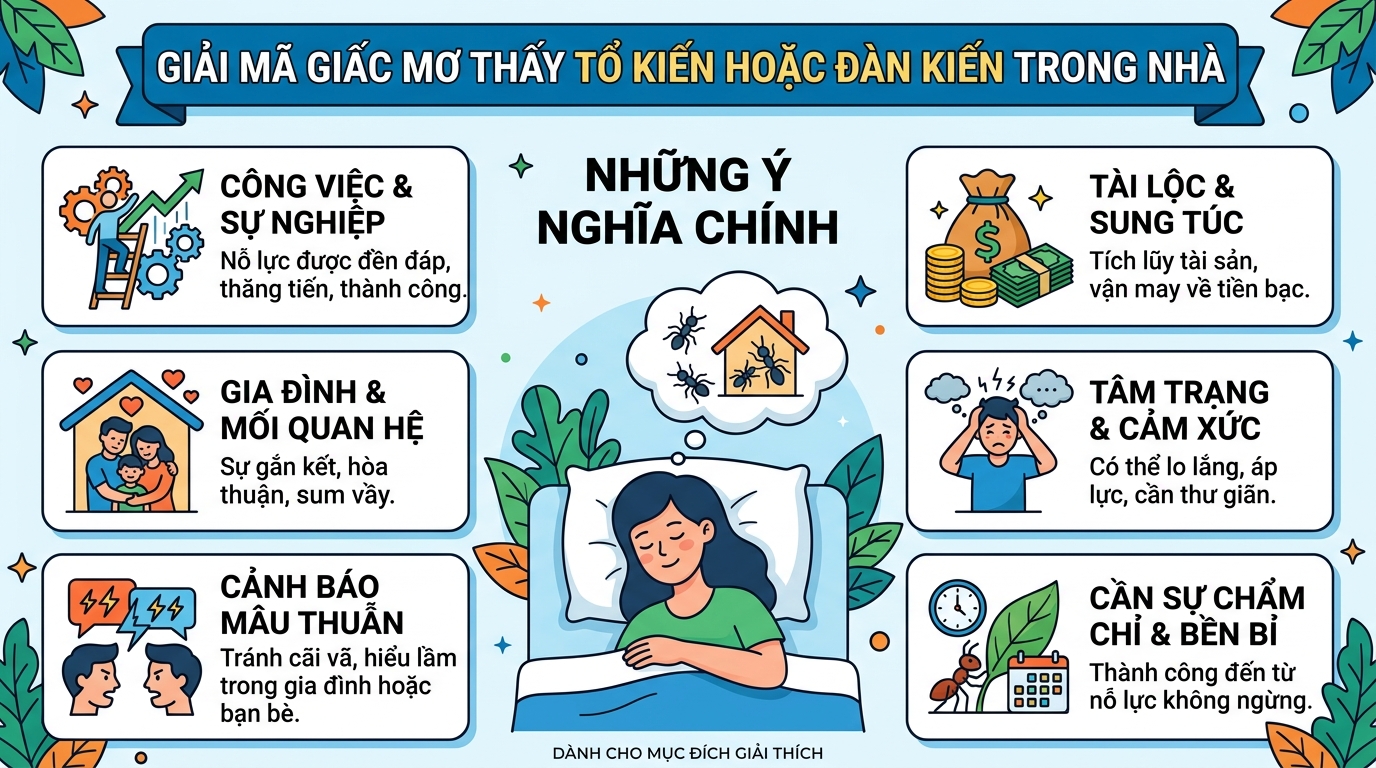 Giải mã hiện tượng nằm mơ thấy tổ kiến, ổ kiến trong nhà