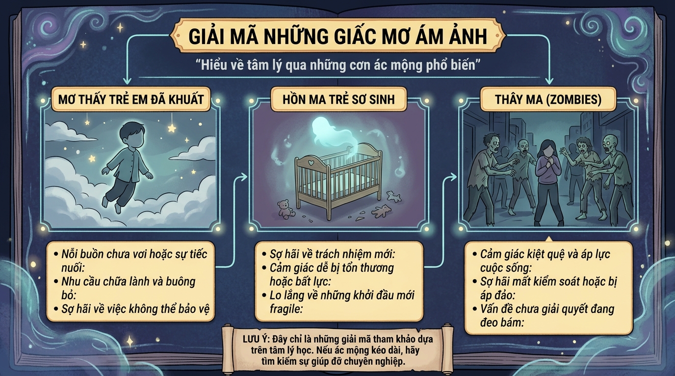 Giải mã ác mộng nằm mơ thấy trẻ em chết, vong nhi, xác sống zombie