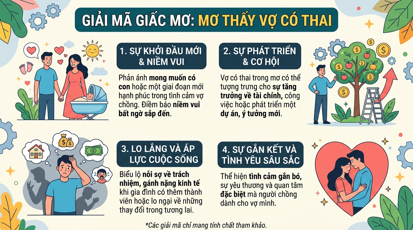 Giải mã điềm báo chồng mơ thấy vợ có bầu