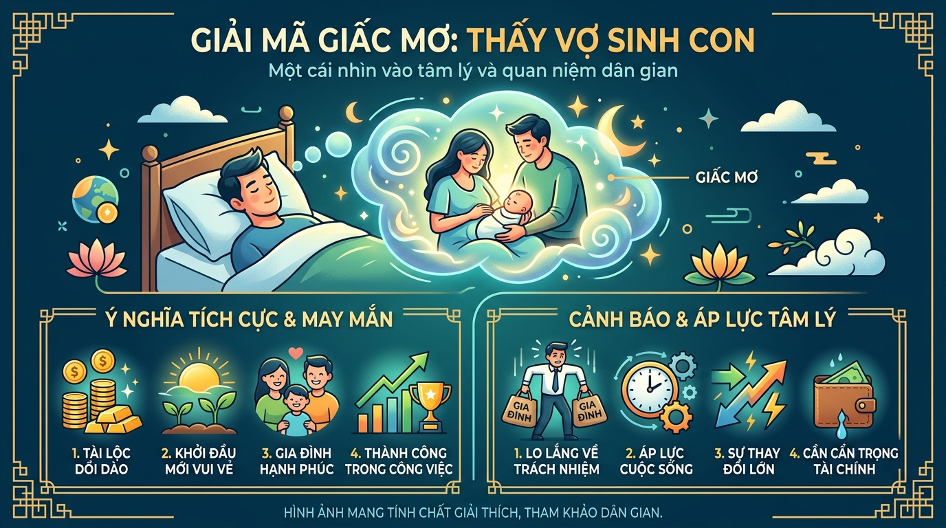 Giải mã nằm mơ thấy vợ đi đẻ
