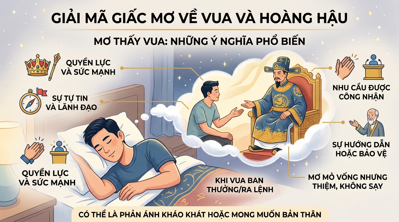 Giải mã điềm báo mơ thấy vua chúa là điềm gì, mơ thấy ông vua
