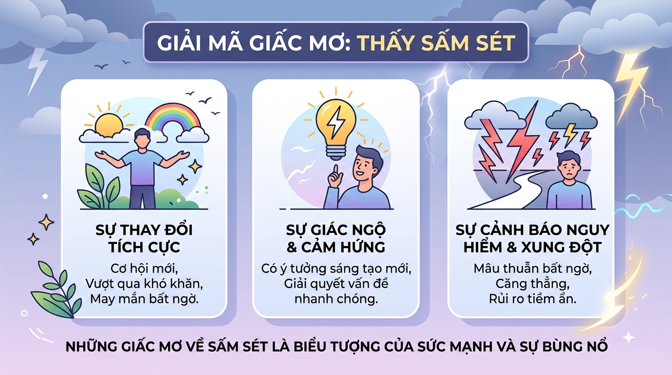 Ý nghĩa giấc mơ thấy tia chớp, tia sét