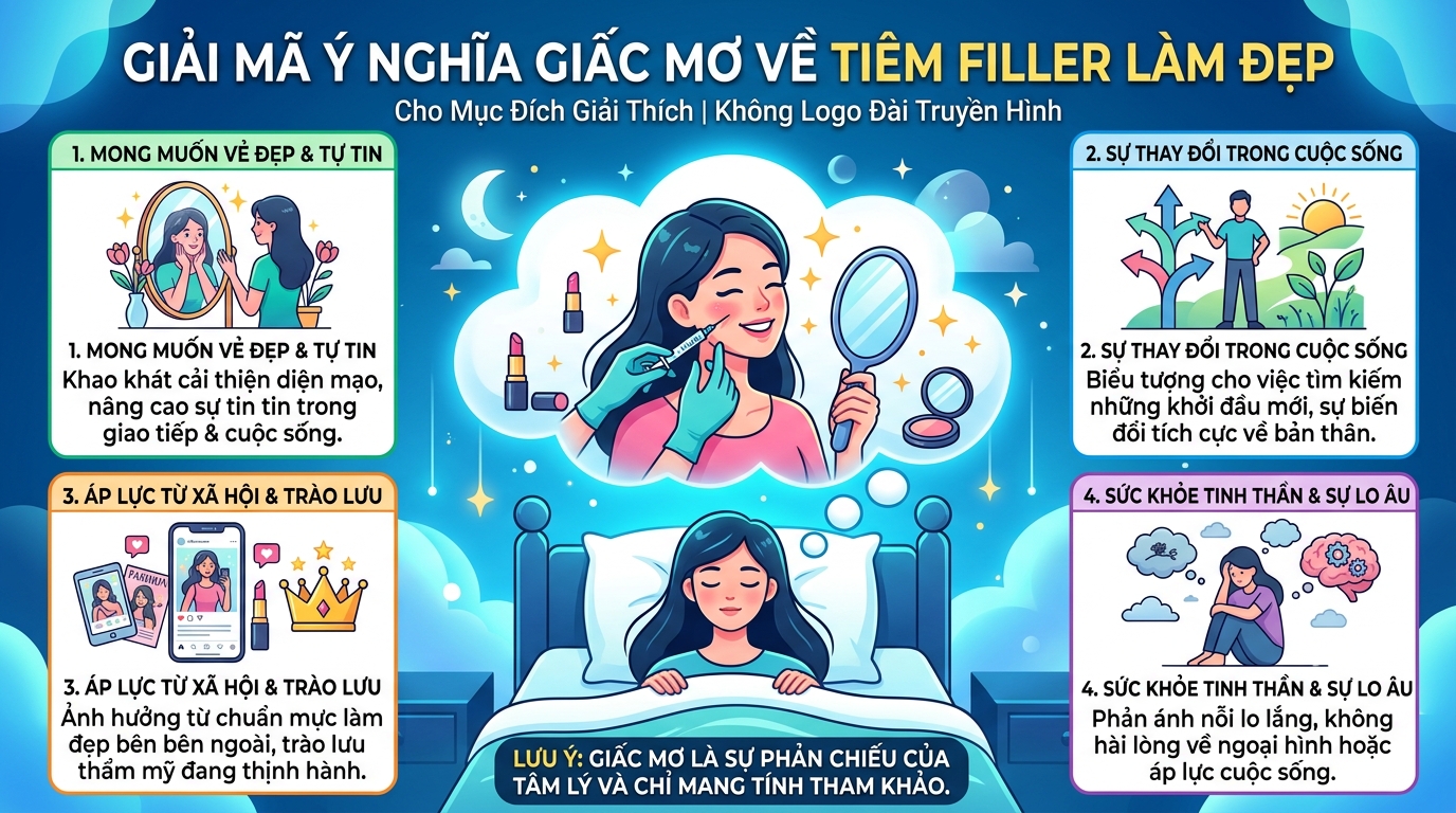 Giải mã điềm báo nằm mơ thấy tiêm filler, mơ tiêm filler làm đẹp